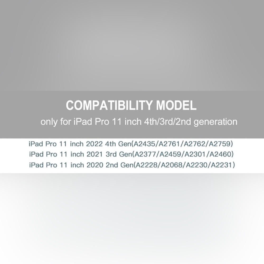 Dirrelo Compatible with iPad Pro 11 Inch‎ - Picture 3 of 3